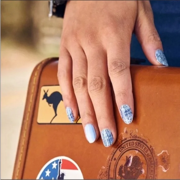 *Retired* Color Street: Blue Jean Baby | Denim Pastel Pale Spring Summer Design - Picture 7 of 13